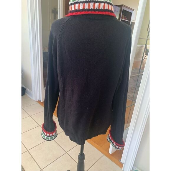 Liz Claiborne Women's Long Sleeve Black Cowl Neck Sweater - Picture 2 of 8